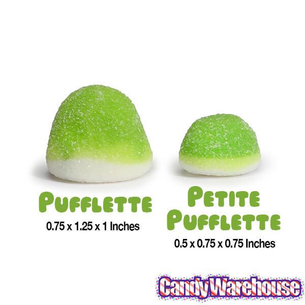 Petite Pufflettes Gummy Bites - Green Apple: 5LB Bag - Candy Warehouse