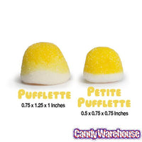 Petite Pufflettes Gummy Bites - Lemon: 5LB Bag - Candy Warehouse