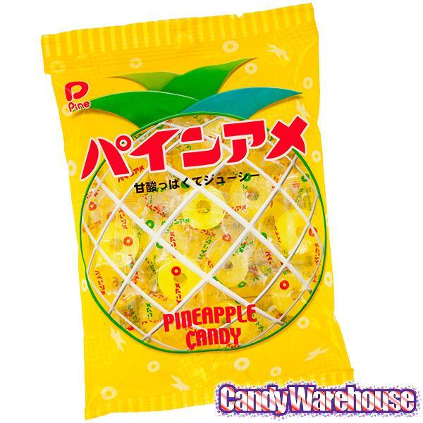 Pineapple Hard Candy Circle Slices: 4.23-Ounce Bag - Candy Warehouse