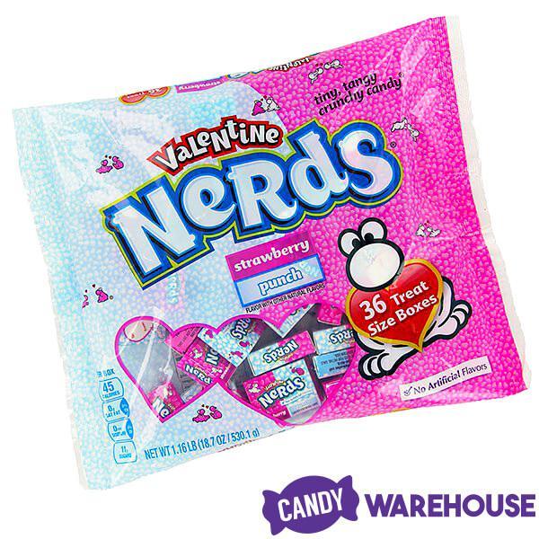 Pink & White Nerds Candy Packs: 36-Piece Bag - Candy Warehouse