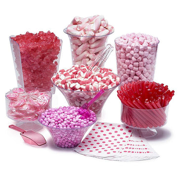 Pink Candy Buffet Kit: 25 to 50 Guests - Candy Warehouse