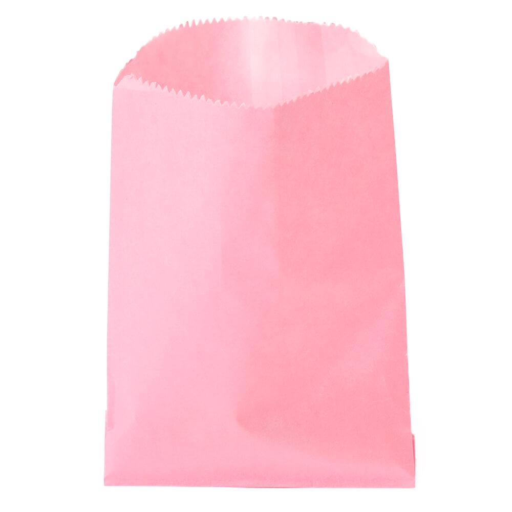 Pink Gourmet Candy Bags: 100-Piece Pack - Candy Warehouse