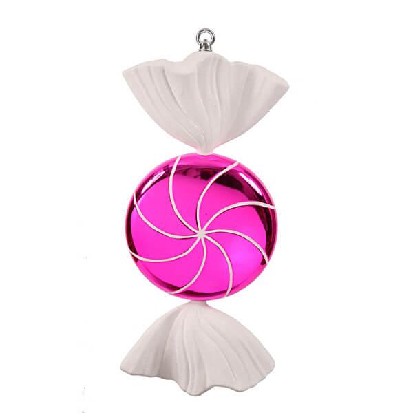 Pink Swirl Candy Ornament - 18.5 Inch - Candy Warehouse