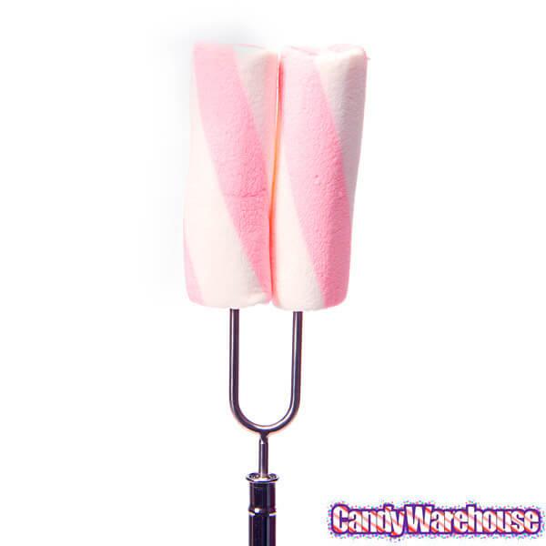 Pink Telescoping Marshmallow Forks: 2-Piece Set - Candy Warehouse