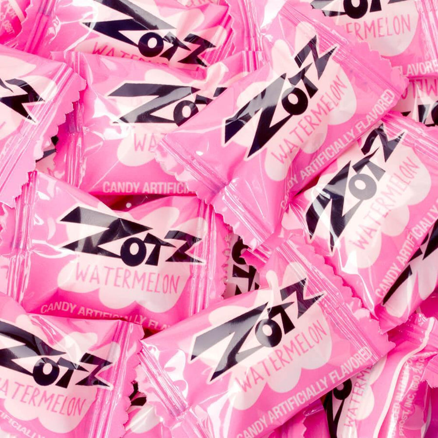 Pink Watermelon Zotz Sour Fizz Candy: 300-Piece Tub - Candy Warehouse