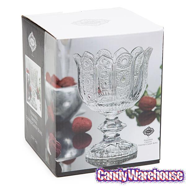 Pinwheel Crystal Footed Candy Dish - Candy Warehouse