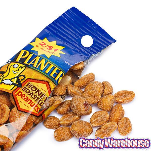 Planters Honey Roasted Peanuts 1.75-Ounce Bags: 18-Piece Box - Candy Warehouse