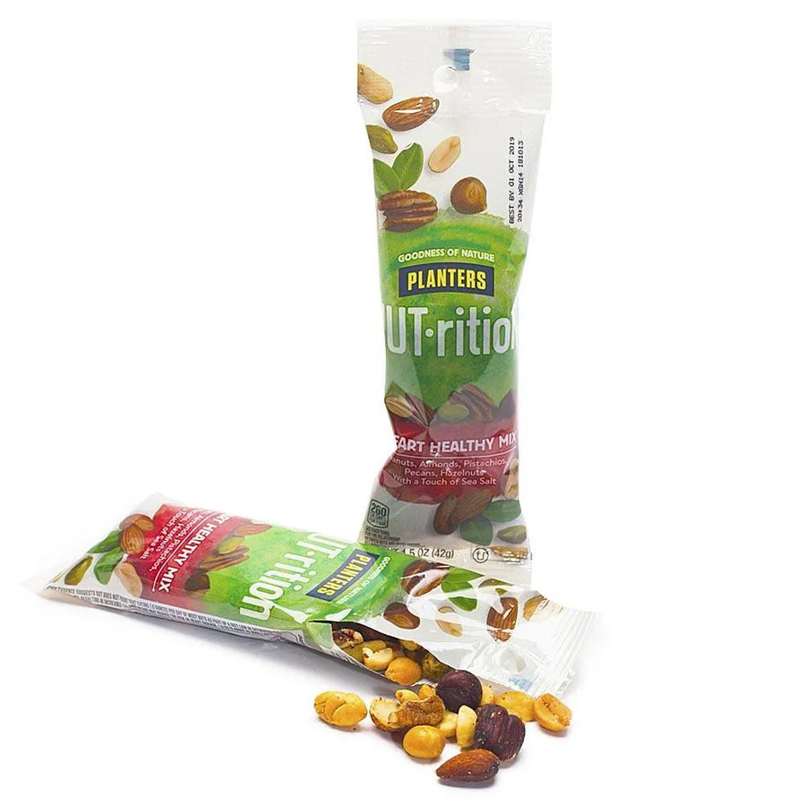Planters Nutrition Heart Healthy Nuts Mix 1.5Ounce Bags 12Piece Box