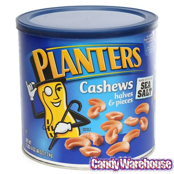 Planters Salted Cashews 46Ounce Can Candy Warehouse