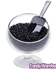 Plastic 2-Ounce Flat Bottom Candy Scoop - Black