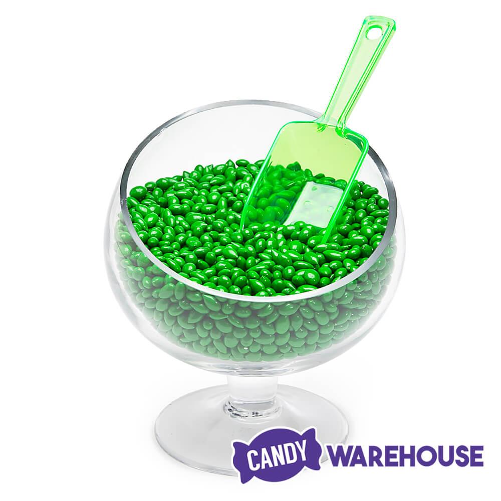 Plastic 2-Ounce Flat Bottom Candy Scoop - Green - Candy Warehouse