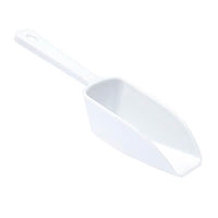 Plastic 2-Ounce Flat Bottom Candy Scoop - White - Candy Warehouse