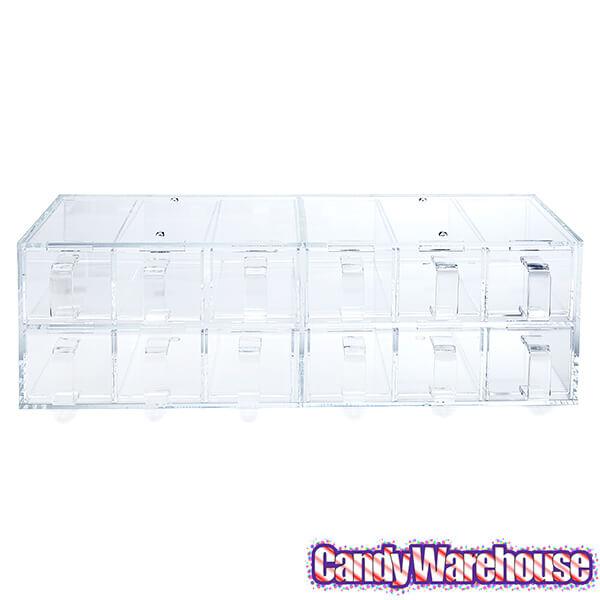 Plexiglas Candy Drawers: 12-Drawer Unit - Candy Warehouse