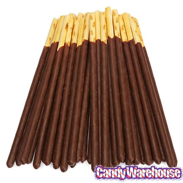 Pocky - Chocolate Cream Covered Biscuit Sticks Packs: 10-Piece Box - Candy Warehouse