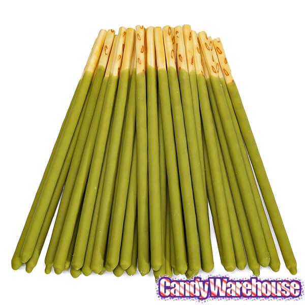 Pocky - Green Tea Cream Covered Biscuit Sticks Packs: 10-Piece Box - Candy Warehouse