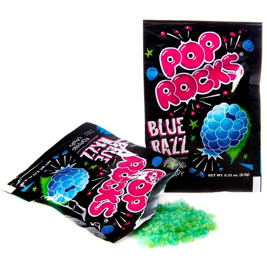 Pop Rocks Candy Packs - Blue Raspberry: 24-Piece Box | Candy Warehouse