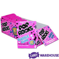 Pop Rocks Candy Packs - Bubble Gum: 24-Piece Box - Candy Warehouse