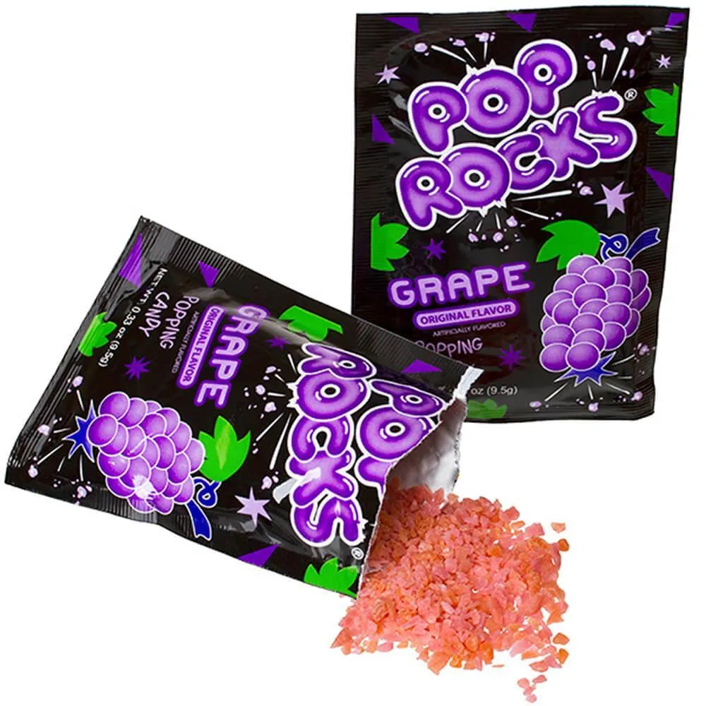 Pop Rocks Candy Packs - Grape: 24-Piece Box – Candy Warehouse