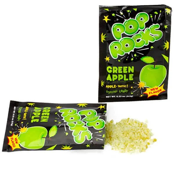 Pop Rocks Candy Packs - Green Apple: 24-Piece Box – Candy Warehouse
