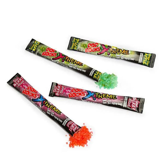 Pop Rocks Sour Xtreme Candy Packets 48Piece Box Candy Warehouse