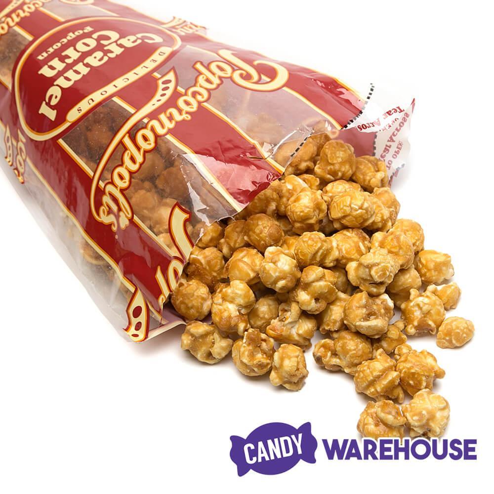 Popcornopolis Caramel Corn Popcorn 10-Ounce Cone - Candy Warehouse