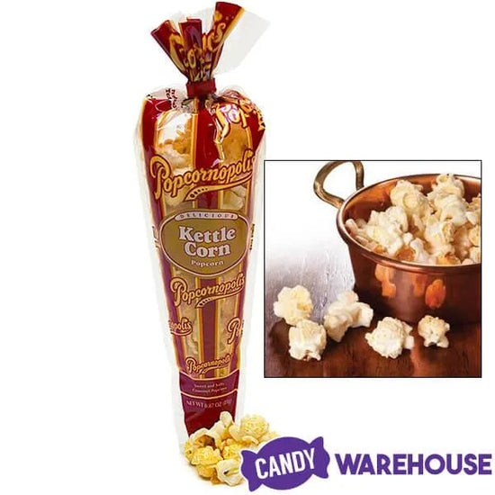 Popcornopolis Mini Cones Assorted Popcorn Packs 12Piece Bag Candy