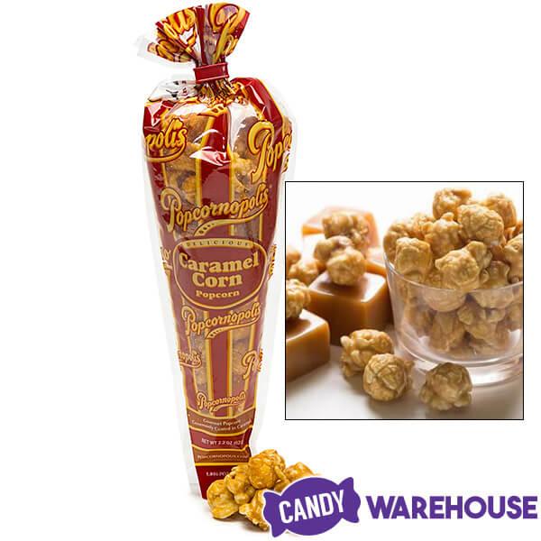 Popcornopolis Mini Cones Assorted Popcorn Packs: 12-Piece Bag - Candy Warehouse