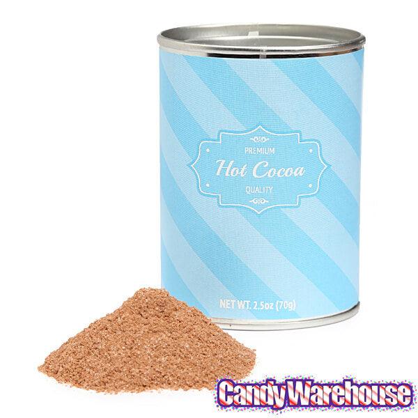 Premium Hot Chocolate Powder - Blue Tins: 6-Piece Box - Candy Warehouse