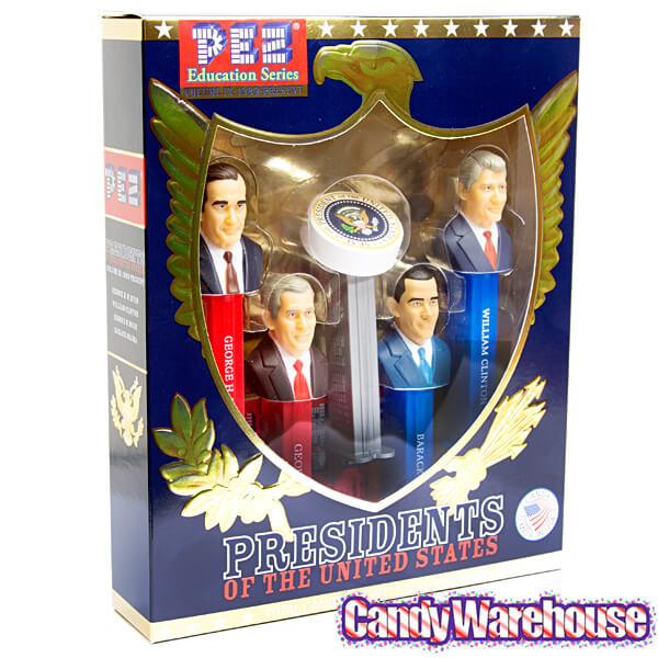 Presidents 1989-2017 PEZ Candy Dispensers: 5-Piece Gift Box - Candy Warehouse