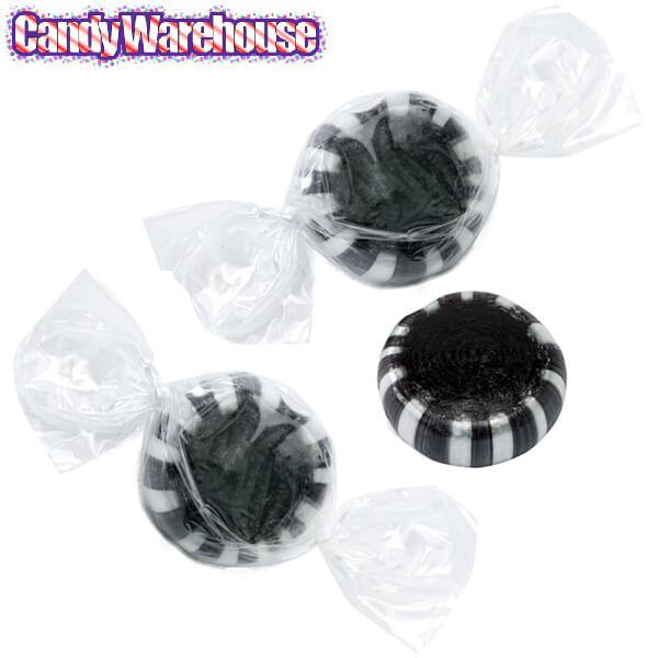 Primrose Black Licorice Starlight Mints Candy: 5LB Bag - Candy Warehouse