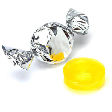Primrose Metallic Foiled Hard Candy Buttons - Silver: 5LB Bag - Candy Warehouse