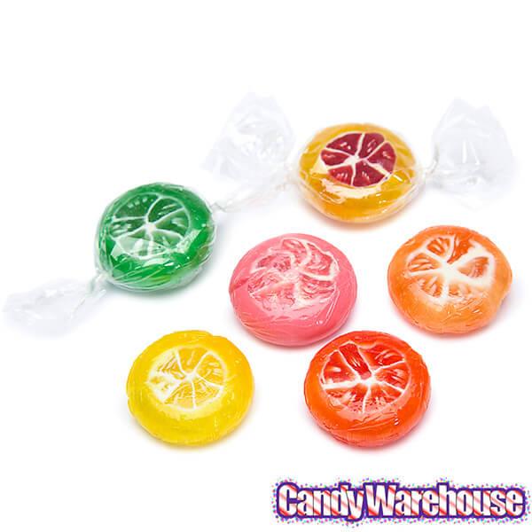 Primrose Sour Citrus Slices Cut Rock Candy: 5LB Bag - Candy Warehouse