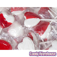 Primrose Strawberry and Cream Heart Lollipops: 18LB Case - Candy Warehouse