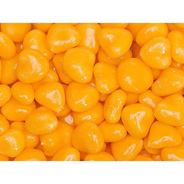 Primrose Tiny Candy Hearts - Orange: 5LB Bag - Candy Warehouse