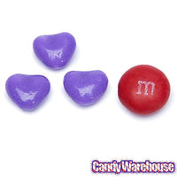 Primrose Tiny Candy Hearts - Purple: 5LB Bag - Candy Warehouse