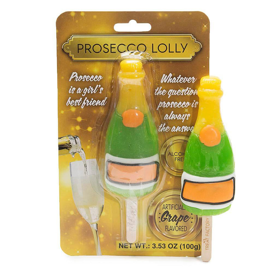 Prosecco Wine Bottle Lollipop: 3.53-Ounce Gift Pack - Candy Warehouse