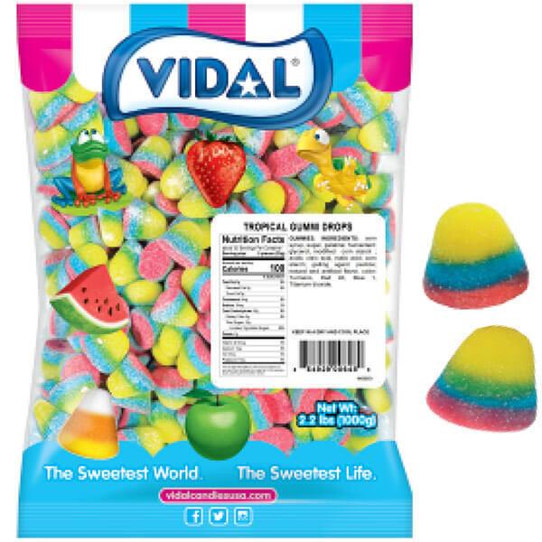 Pufflettes Gummy Bites - Tropical Rainbow: 1KG Bag - Candy Warehouse