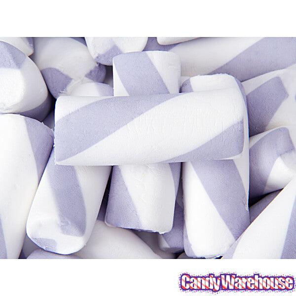 Puffy Poles Jumbo Marshmallow Twists - Grape: 1KG Bag - Candy Warehouse