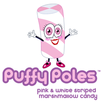 Puffy Poles Jumbo Marshmallow Twists - Strawberry: 1KG Bag - Candy Warehouse