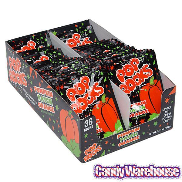 Pumpkin Patch Pop Rocks Candy Packs: 36-Piece Box - Candy Warehouse