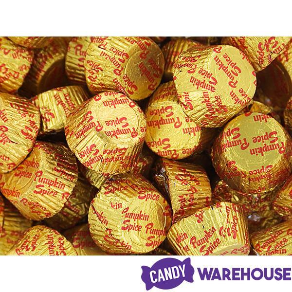 Pumpkin Spice Chocolate Cups Candy: 4LB Bag - Candy Warehouse