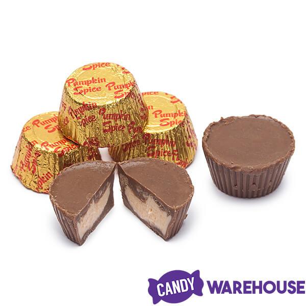 Pumpkin Spice Chocolate Cups Candy: 4LB Bag - Candy Warehouse