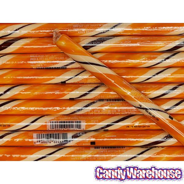 Pumpkin Spice Hard Candy Sticks: 100-Piece Box - Candy Warehouse