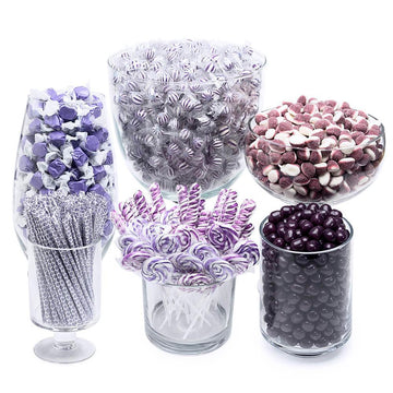 Purple Candy Bar Table Assortment - Candy Warehouse