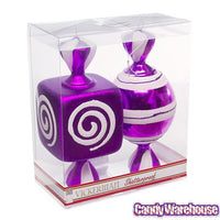 Purple Large Candy Ornaments - 8 Inch: 2-Piece Box - Candy Warehouse