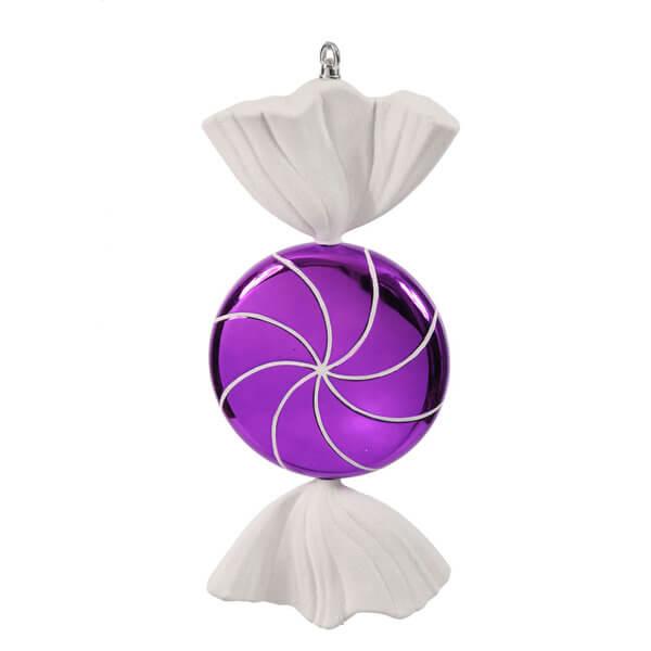 Purple Swirl Candy Ornament - 18.5 Inch - Candy Warehouse