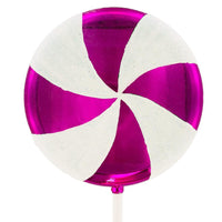 Purple Swirl Plastic Candy Lollipop - 24 Inch - Candy Warehouse
