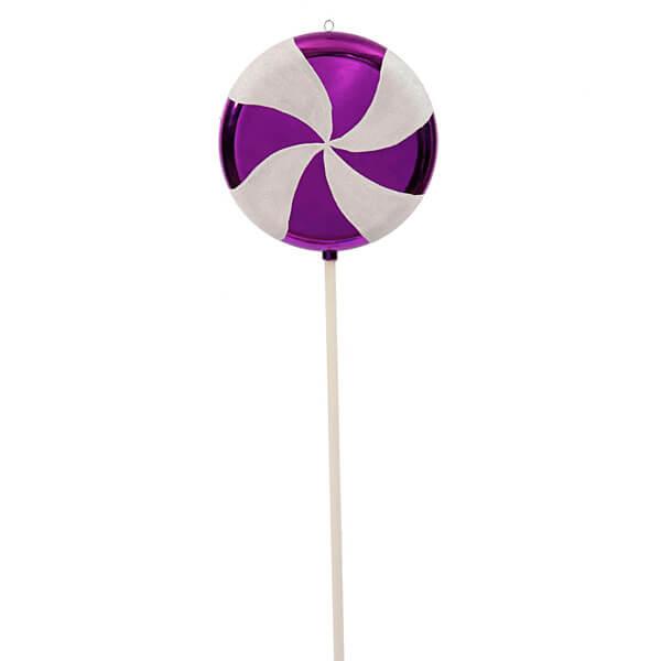 Purple Swirl Plastic Candy Lollipop - 24 Inch - Candy Warehouse