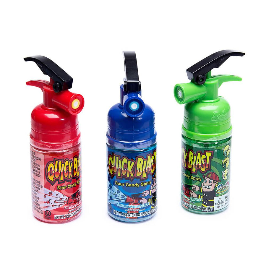 Quick Blast Fire Extinguisher Candy Spray Dispensers: 12-Piece Box - Candy Warehouse