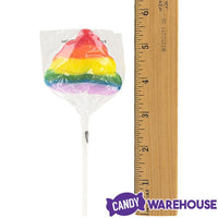 Rainbow Poop Swirl Pops: 12-Piece Box - Candy Warehouse